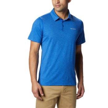 Columbia Polo Heren, Tech Trail DonkerBlauw, 86DVXLWJS